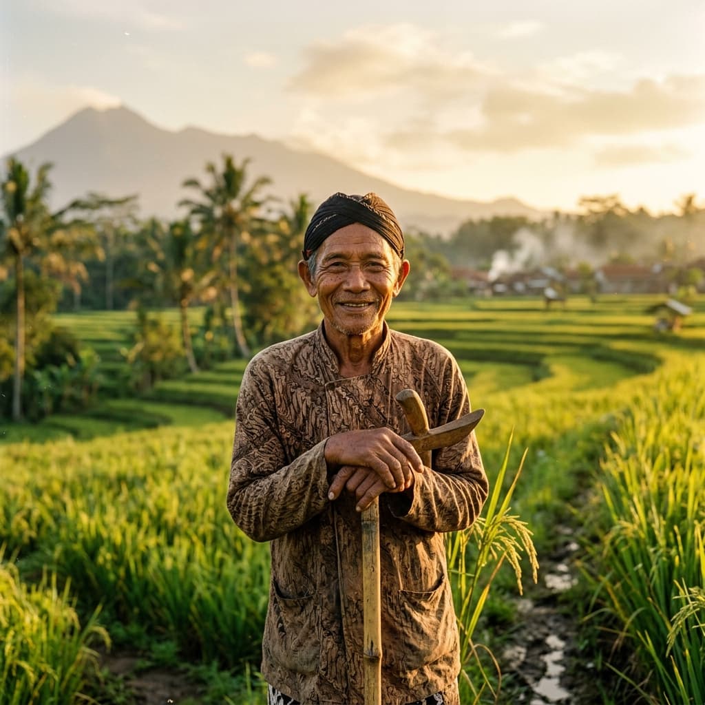 Elderly farmer